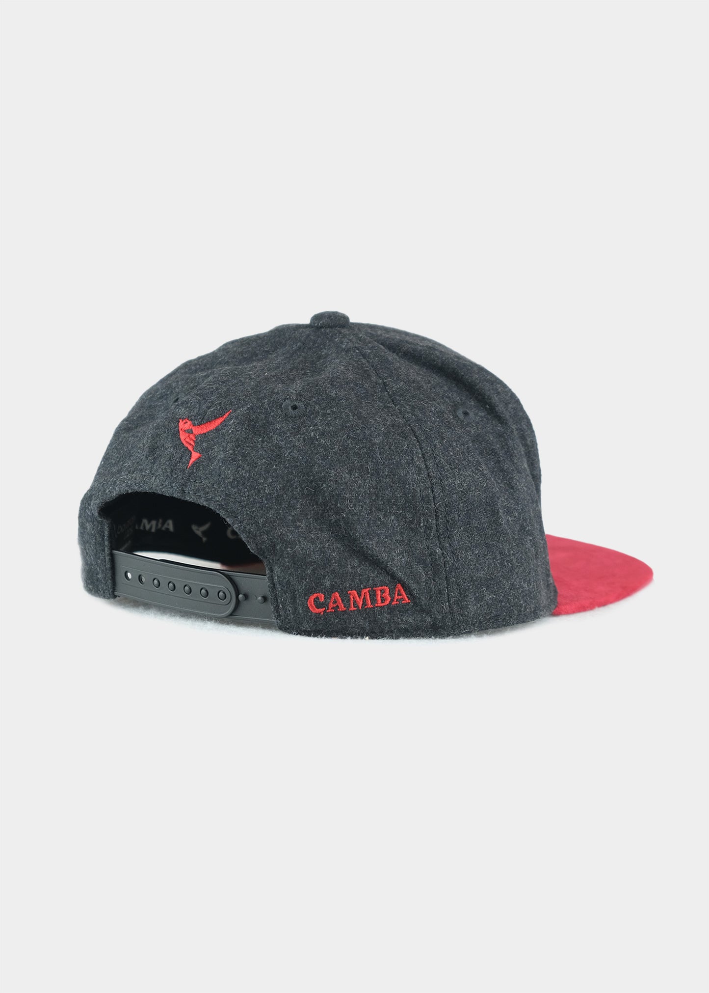 "CAMBA" Cap - Bavarian Caps grau/rot mit Metallpatch